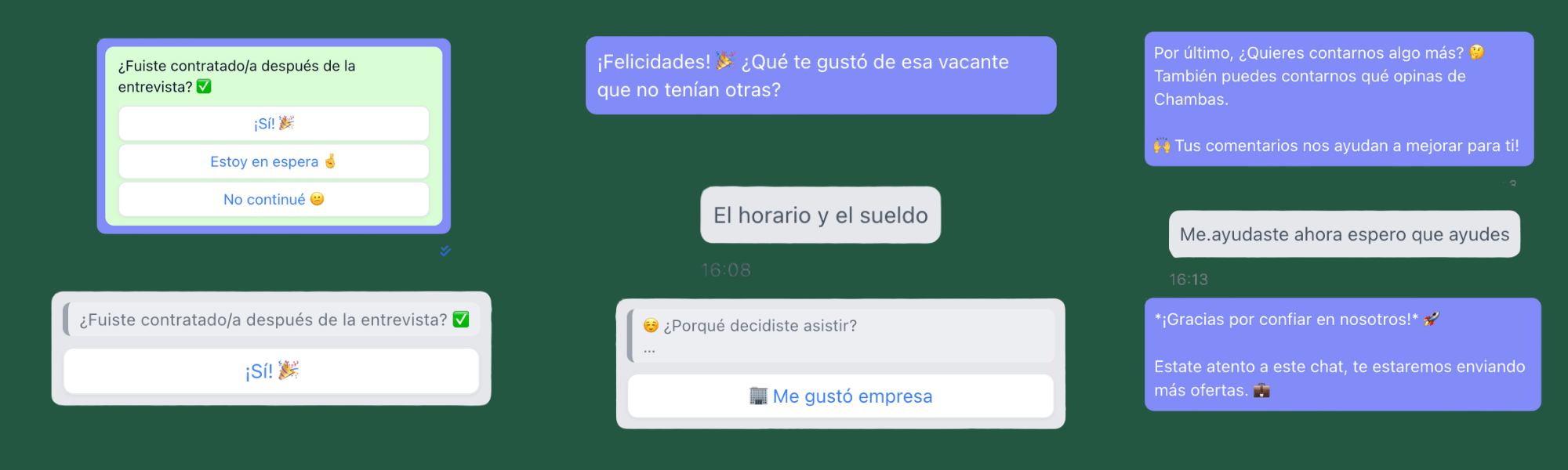 Check-in entrevista